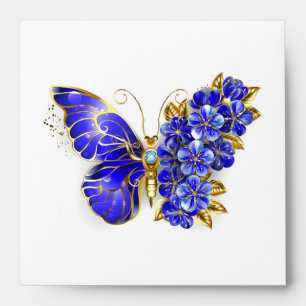 Flower Sapphire Butterfly Envelope