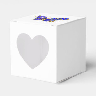 Flower Sapphire Butterfly Favour Box