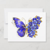 Flower Sapphire Butterfly