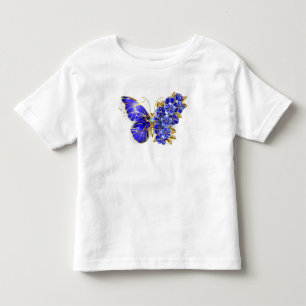 Flower Sapphire Butterfly Toddler T-Shirt