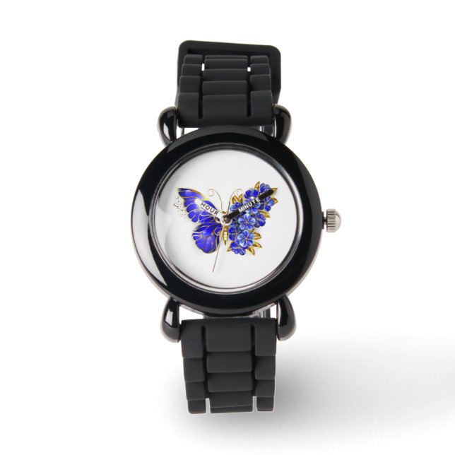 Flower Sapphire Butterfly Watch (Front)