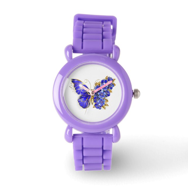 Flower Sapphire Butterfly Watch (Front)