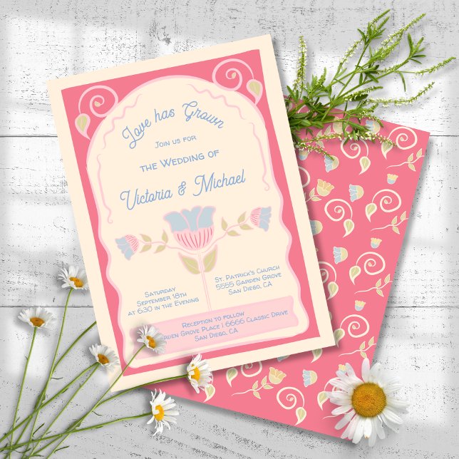 Flower Seed Packet Hand Drawn Wedding Invitation (Creator Uploaded)