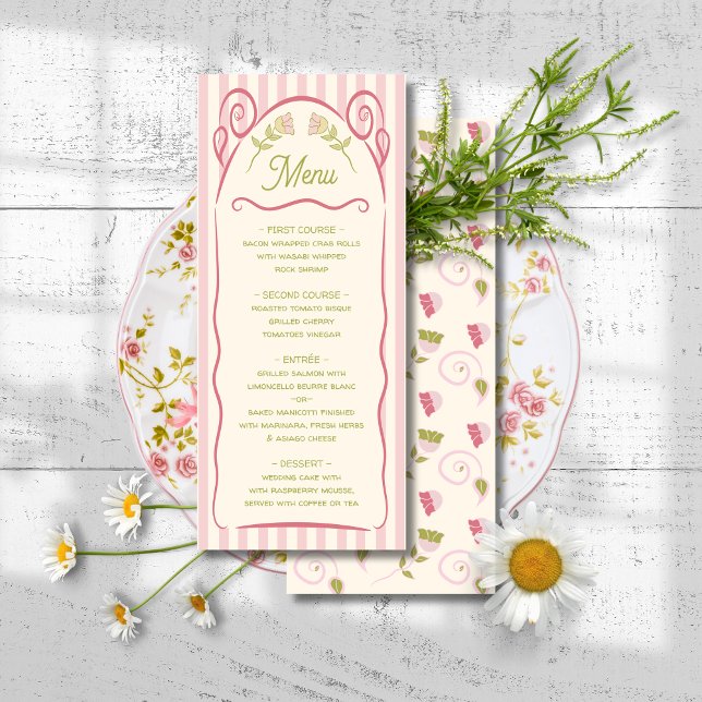 Flower Seed Packet Hand Drawn Wedding Menu (Creator Uploaded)