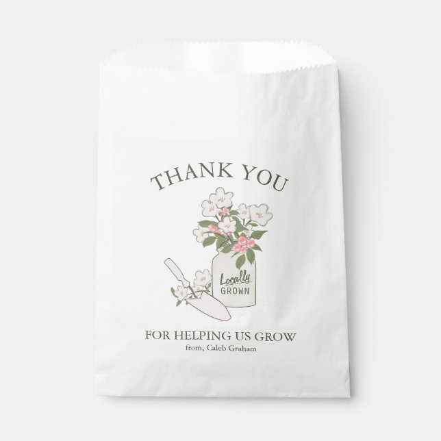 Flower Seeds Paraprofessional Appreciation Gift Favour Bags (Front)