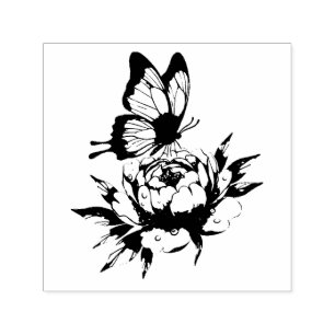 Flower Self-inking Stamp