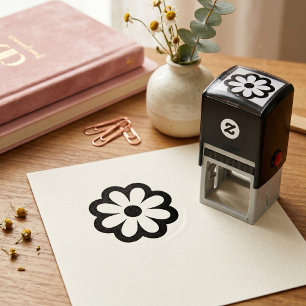 Flower Self-inking Stamp