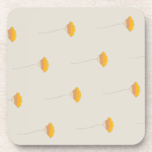Flower set design  coaster