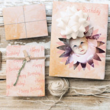 Flower Shape Custom Photo Pastel Watercolor