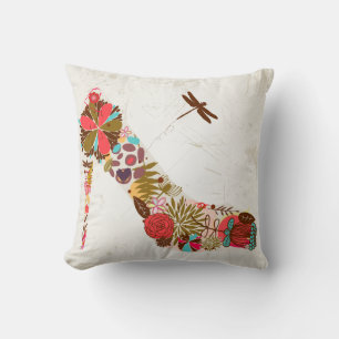 Flower Shoe American MoJo Pillow