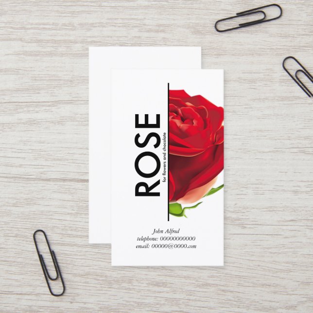 Flower shop Business card (Front/Back In Situ)