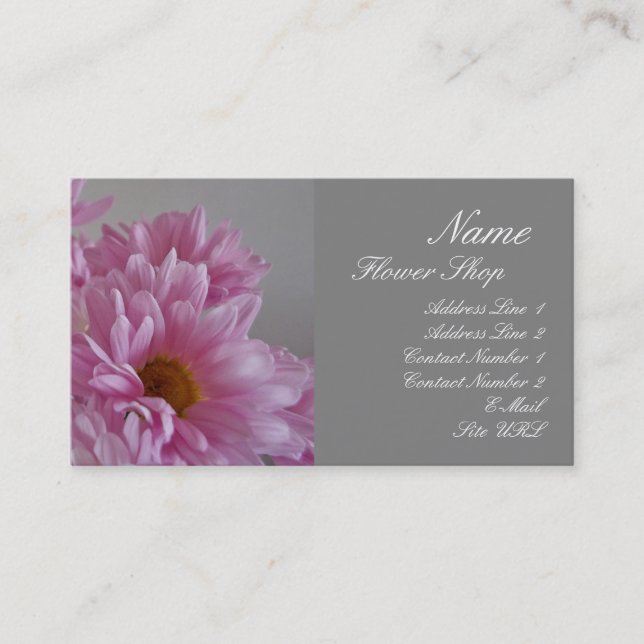 Flower Shop Business Card (Front)