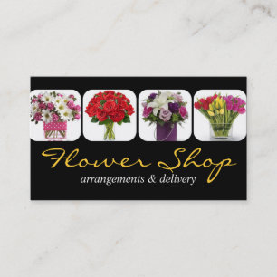 Flower Shop Delivery Florist Business Card
