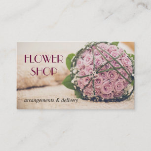 Flower Shop Delivery Florist Business Card