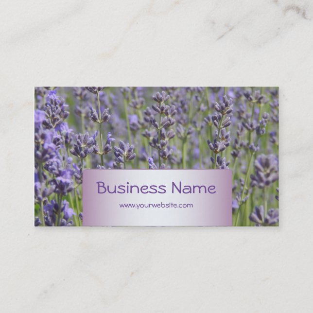 Flower Shop - Lavender fields Business Card (Front)
