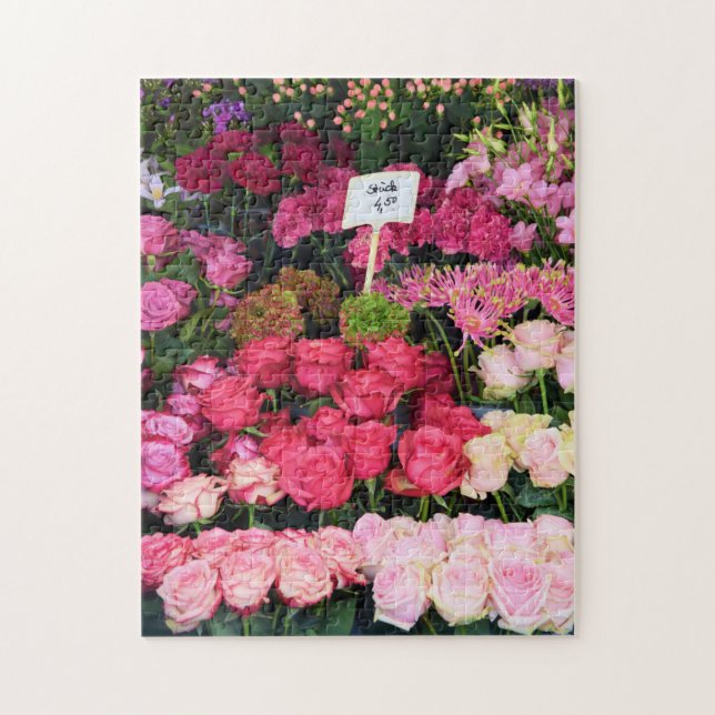 Flower Shop - Munich Market - 11x14 - 252 pcs. Jigsaw Puzzle (Vertical)