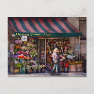 Flower Shop - NY - Chelsea - Hudson Flower Shop Postcard