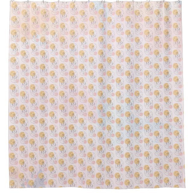 Flower Shower Curtain (Front)