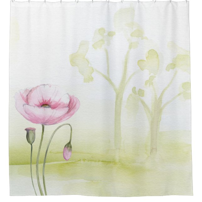 Flower Shower Curtain (Front)