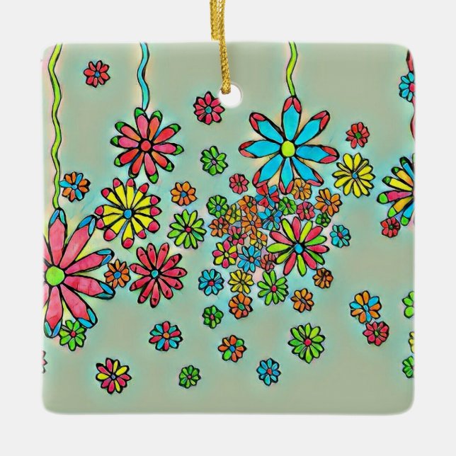 Flower Shower Ornament (Front)