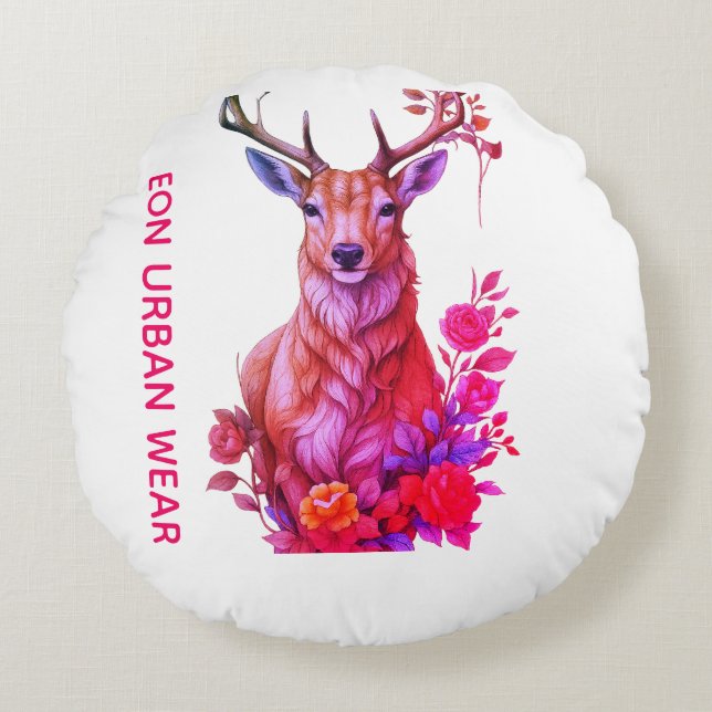 FLOWER SHUTDOWN ROUND CUSHION (Front)