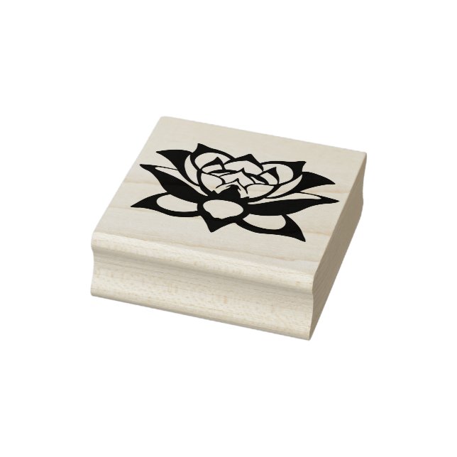 flower silhouette art stamp (Stamp)