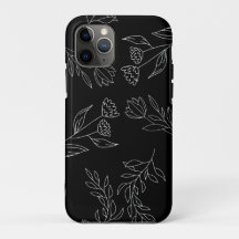 Flower silhouette pattern