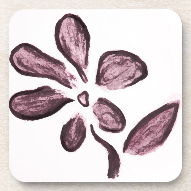 Flower Sketch Coaster (Front)