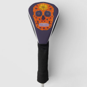 Flower Skull 1 Golf Head Cover