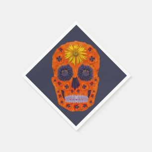 Flower Skull 1 Napkin