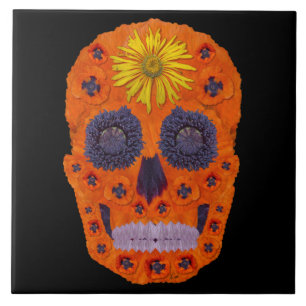 Flower Skull 1 Tile