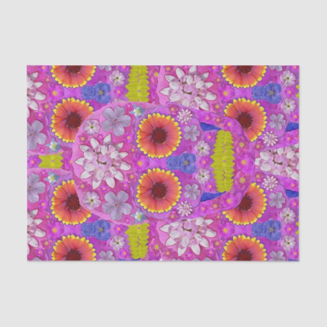 Flower Skull 2 Tissue Paper (Front)