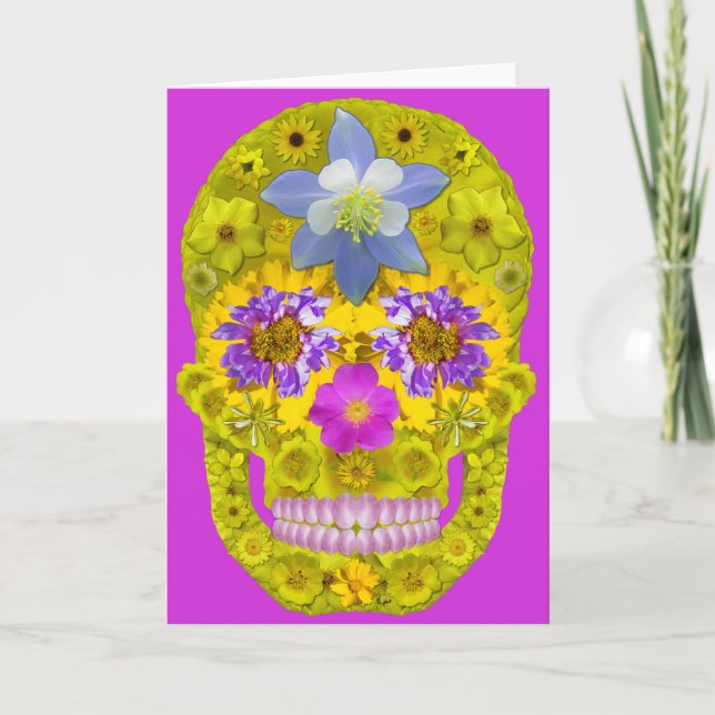 Flower Skull 3 Card (Front)