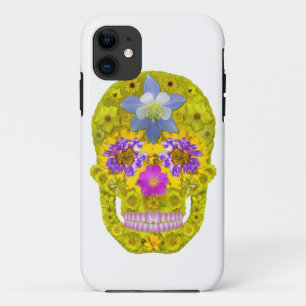 Flower Skull 3 iPhone 11 Case