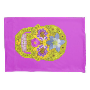 Flower Skull 3 Pillowcase