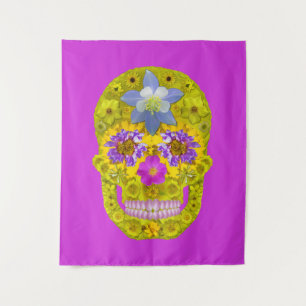 Flower Skull 3 Tapestry