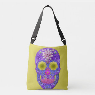 Flower Skull 5 Crossbody Bag