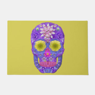 Flower Skull 5 Doormat