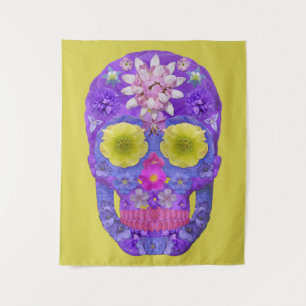 Flower Skull 5 Tapestry