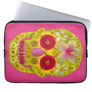 Flower Skull 8 Laptop Sleeve