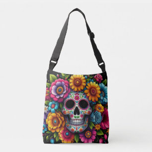 Flower skull bag! crossbody bag