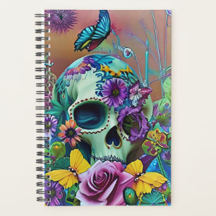 flower skull planner