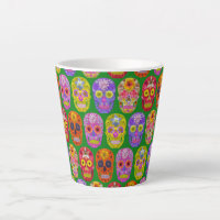 Flower Skulls Seamless Pattern 2018