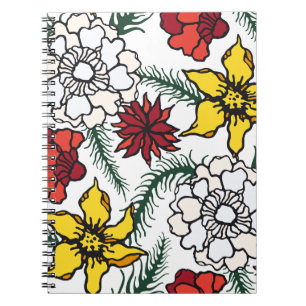 Flower Spiral Notebooks for Nature Lovers