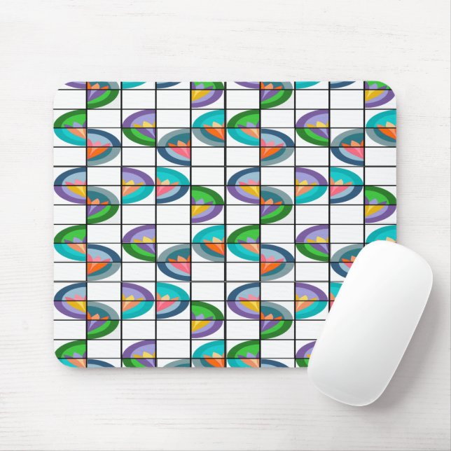 Flower Splits Mouse Mat (With Mouse)