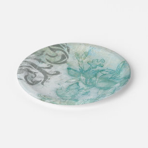 Flower Spray II Paper Plate