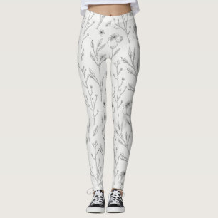 Flower Spring Blooming Floral Leggings