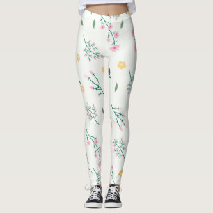 Flower Spring Blooming Floral Leggings