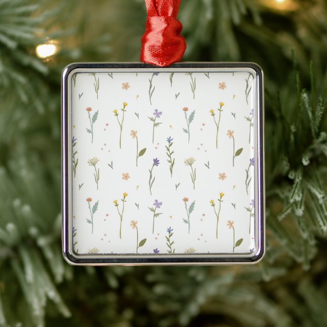 Flower Spring Botanical Floral Metal Tree Decoration (Tree)