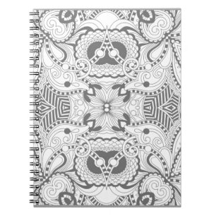 Flower Square Doodle Notebook